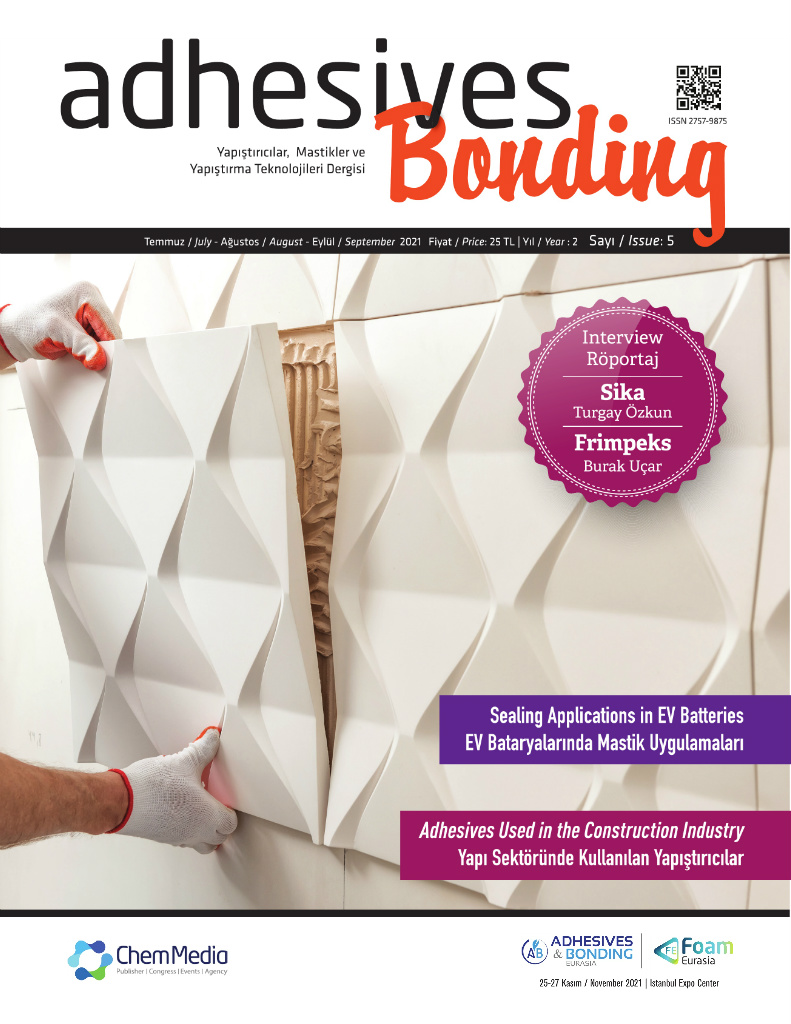 Adhesives & Bonding Sayı 5 · Temmuz/Ağustos/Eylül