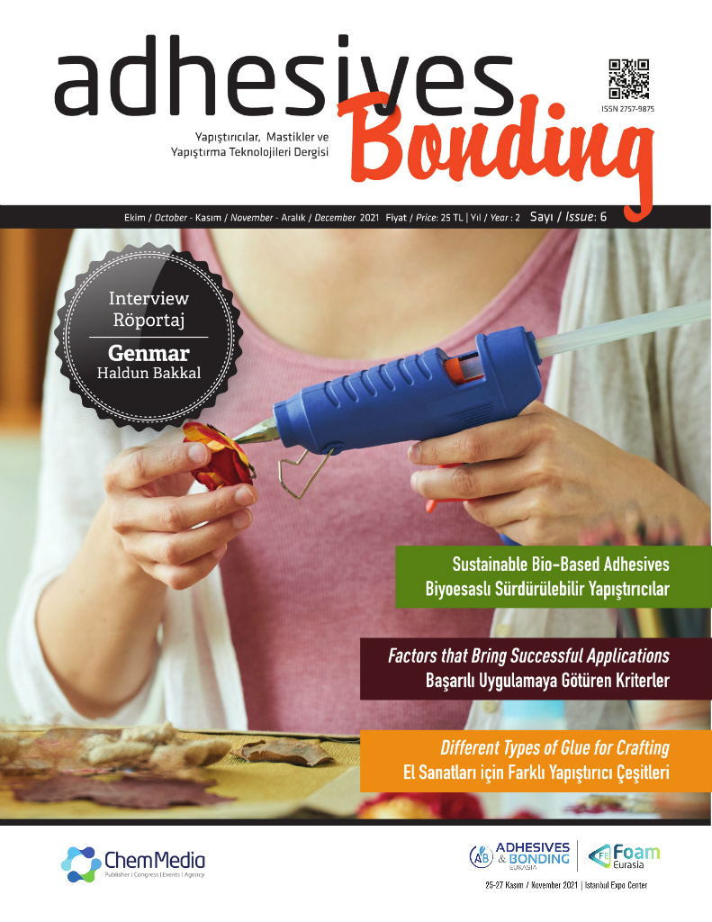 Adhesives & Bonding Sayı 6 · Ekim/Kasım/Aralık