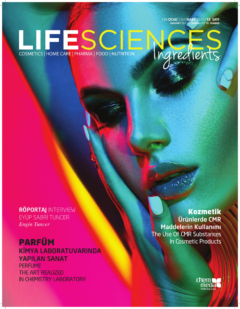 Life Sciences Ingredients Sayı 2 · Ocak/Şubat/Mart/Nisan 2018