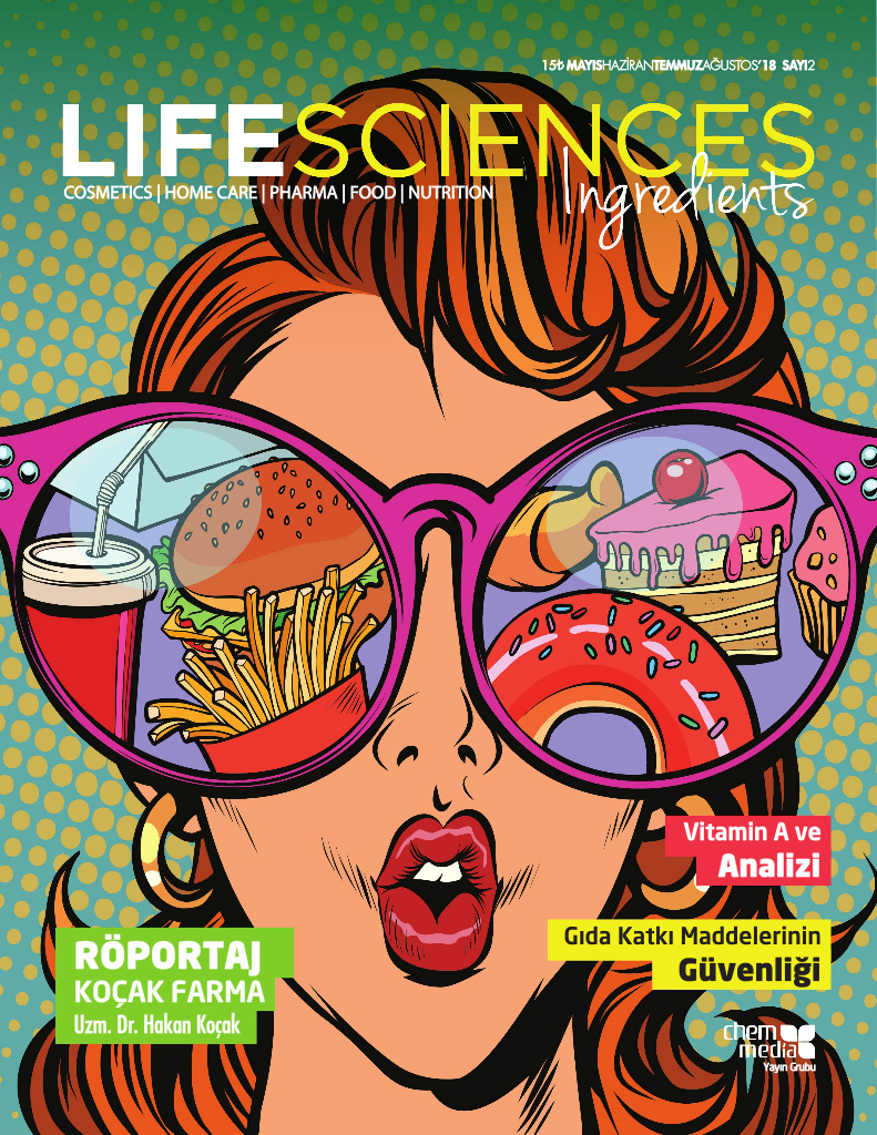 Life Sciences Ingredients Sayı 3 · Eylül/Ekim/Kasım/Aralık 2018