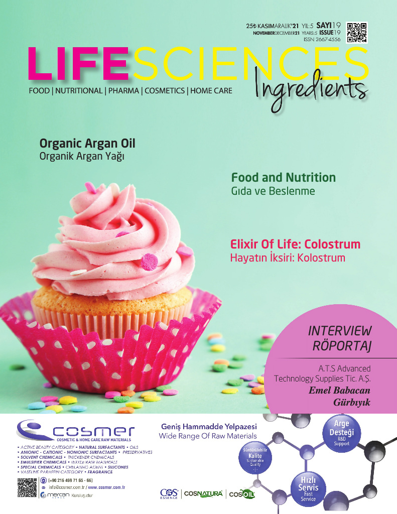 Life Sciences Ingredients Sayı 19 · Kasım/Aralık 2021
