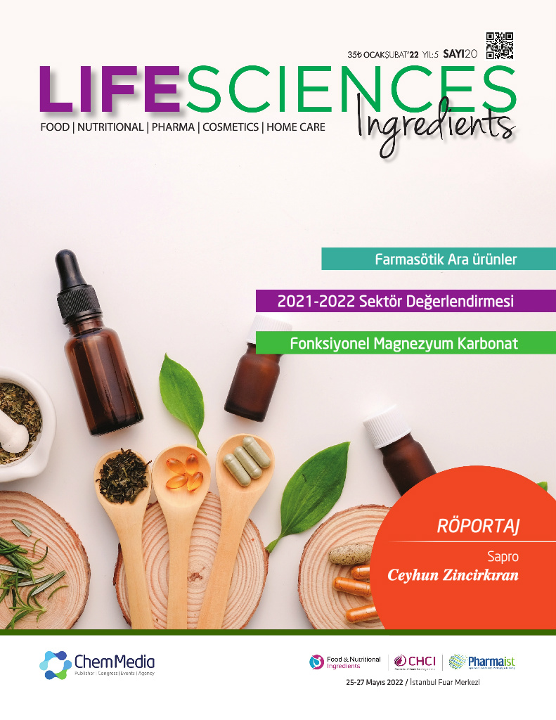 Life Sciences Ingredients Sayı 20 · Ocak/Şubat 2022