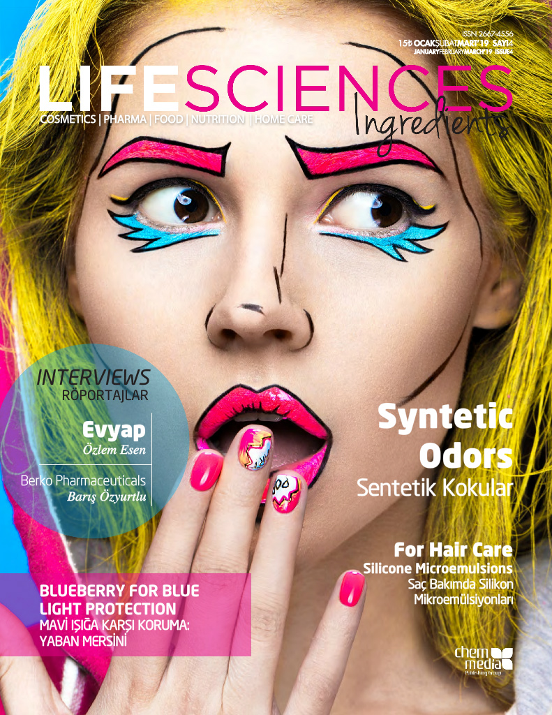 Life Sciences Ingredients Sayı 5 · Nisan/Mayıs/Haziran 2019