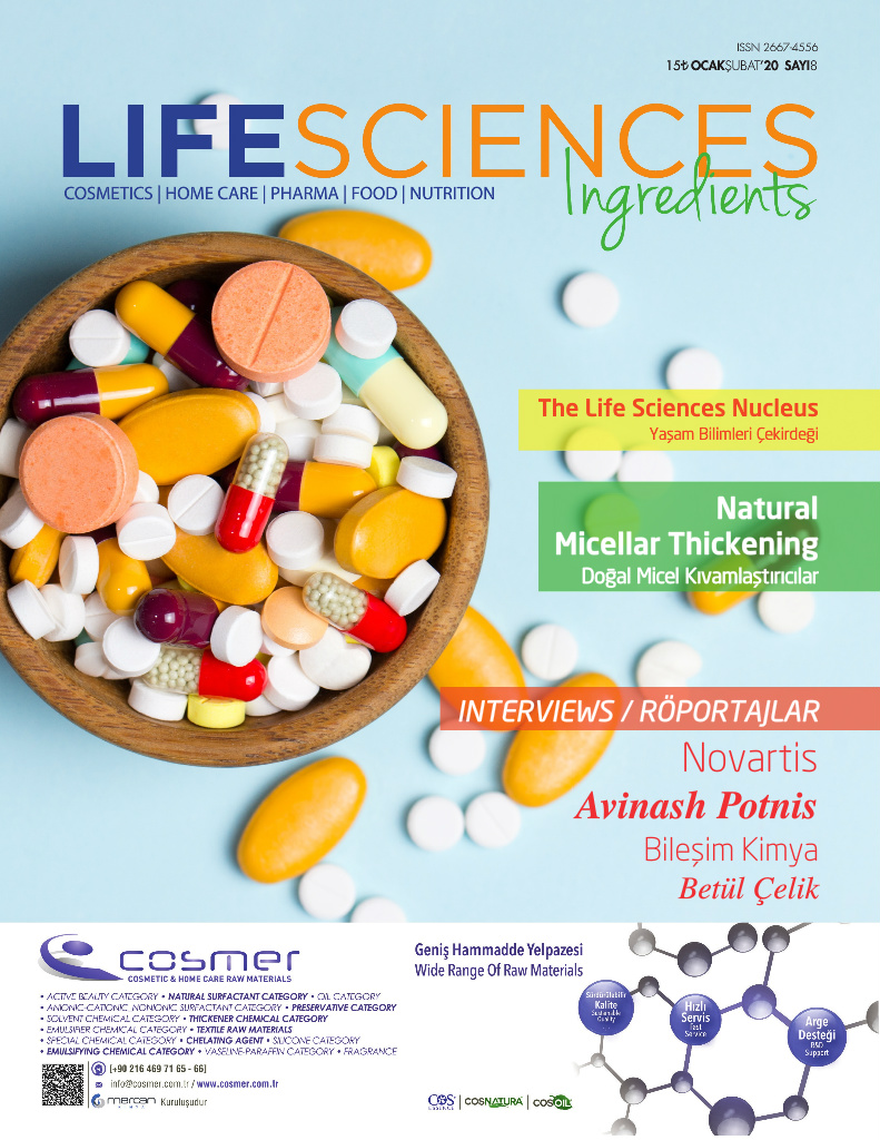 Life Sciences Ingredients Sayı 8 · Ocak/Şubat 2020