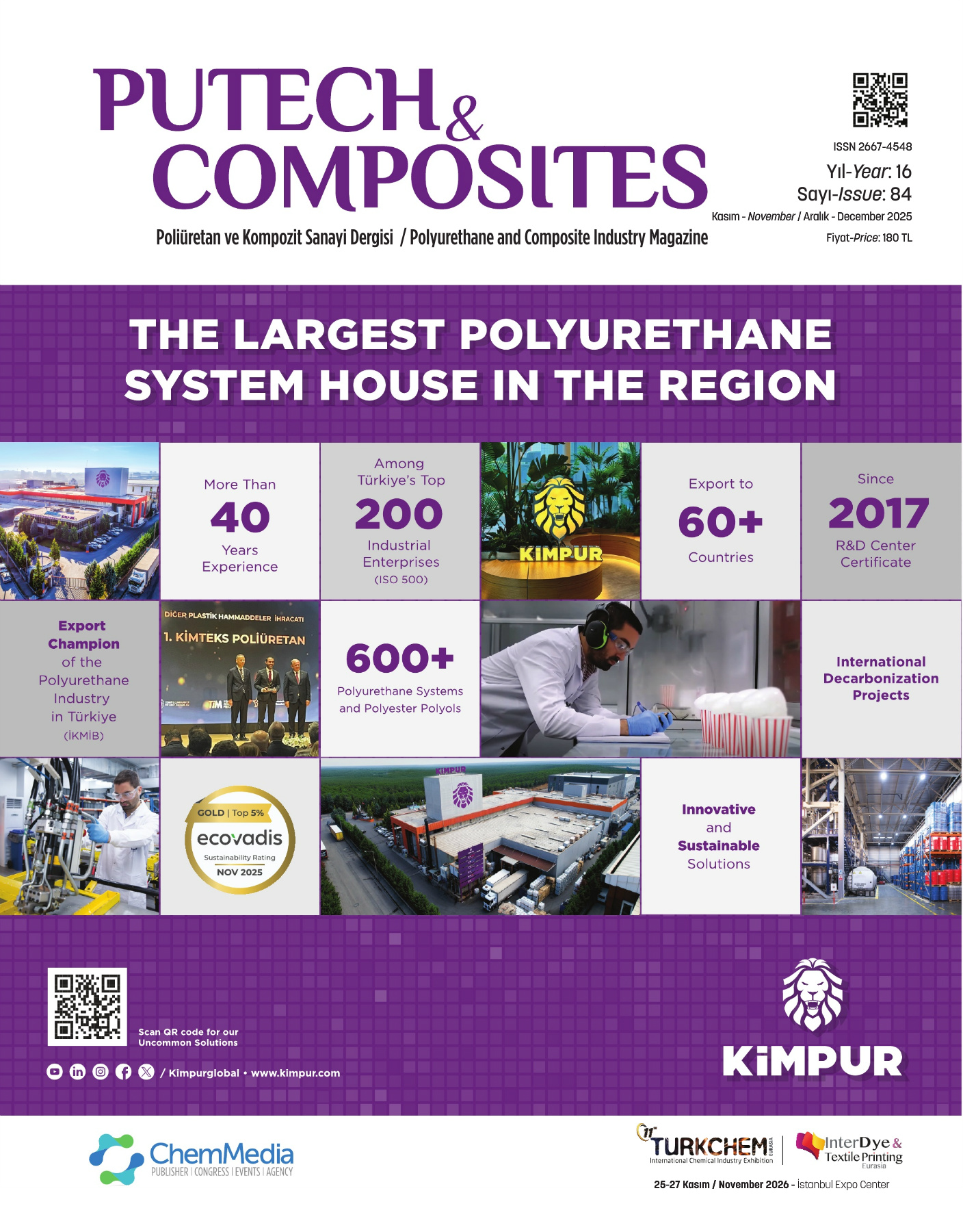 Putech & Composites Sayı 84 · Kasım/Aralık 2025