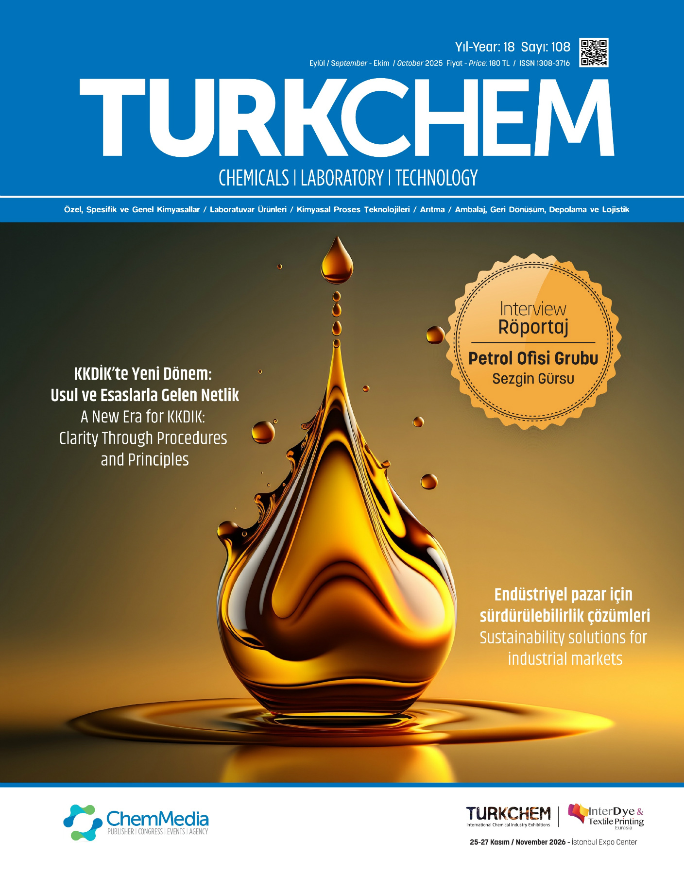Turkchem Sayı 108 · Eylül/Ekim